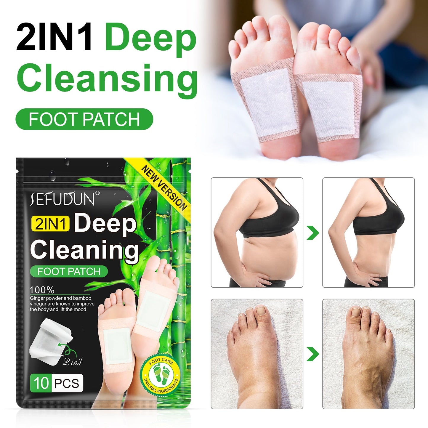Sefudun 2in1 Deep Cleaning Foot Patch