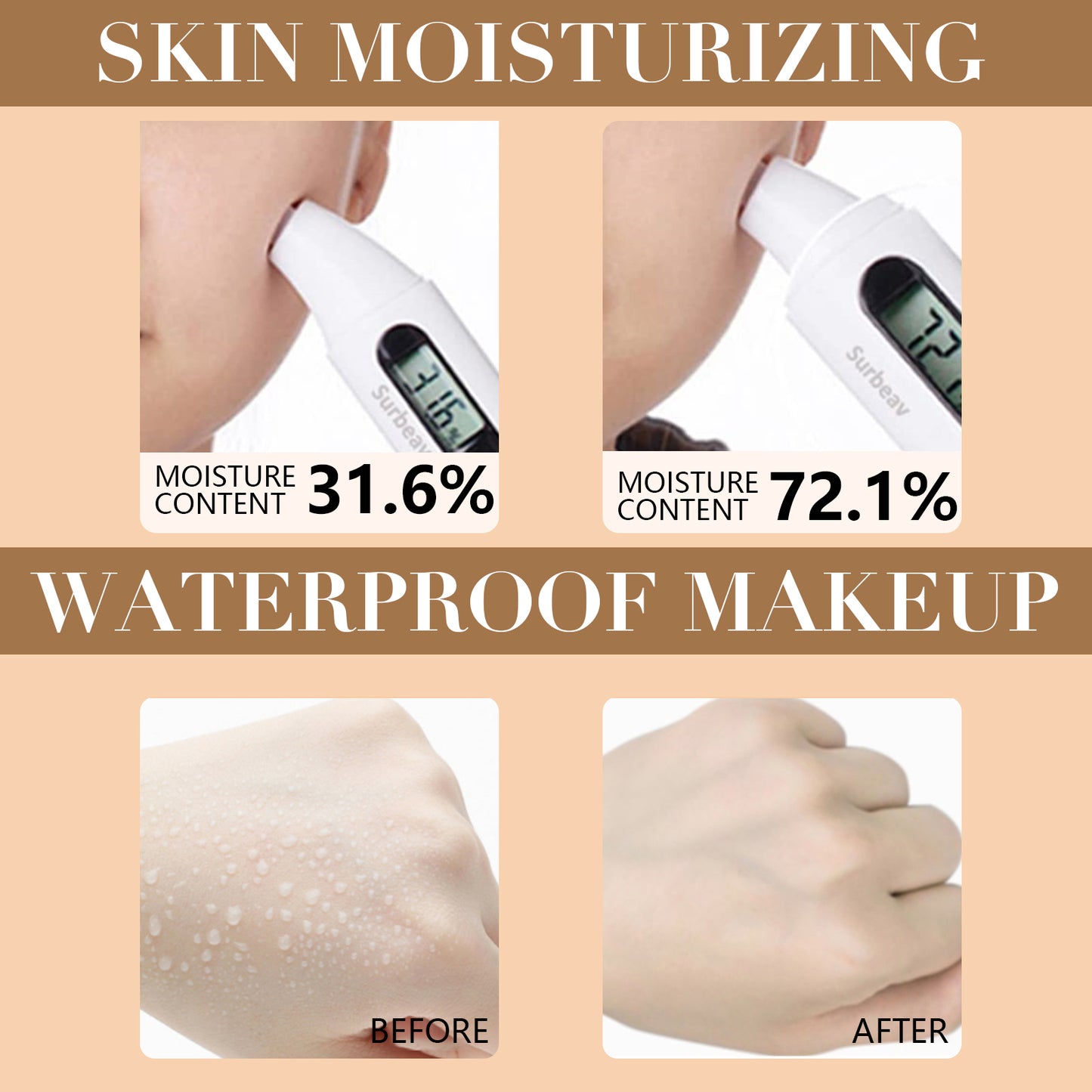herlosfeel Mushroom Head Air Cushion CC Cream, BB Cream Foundation
