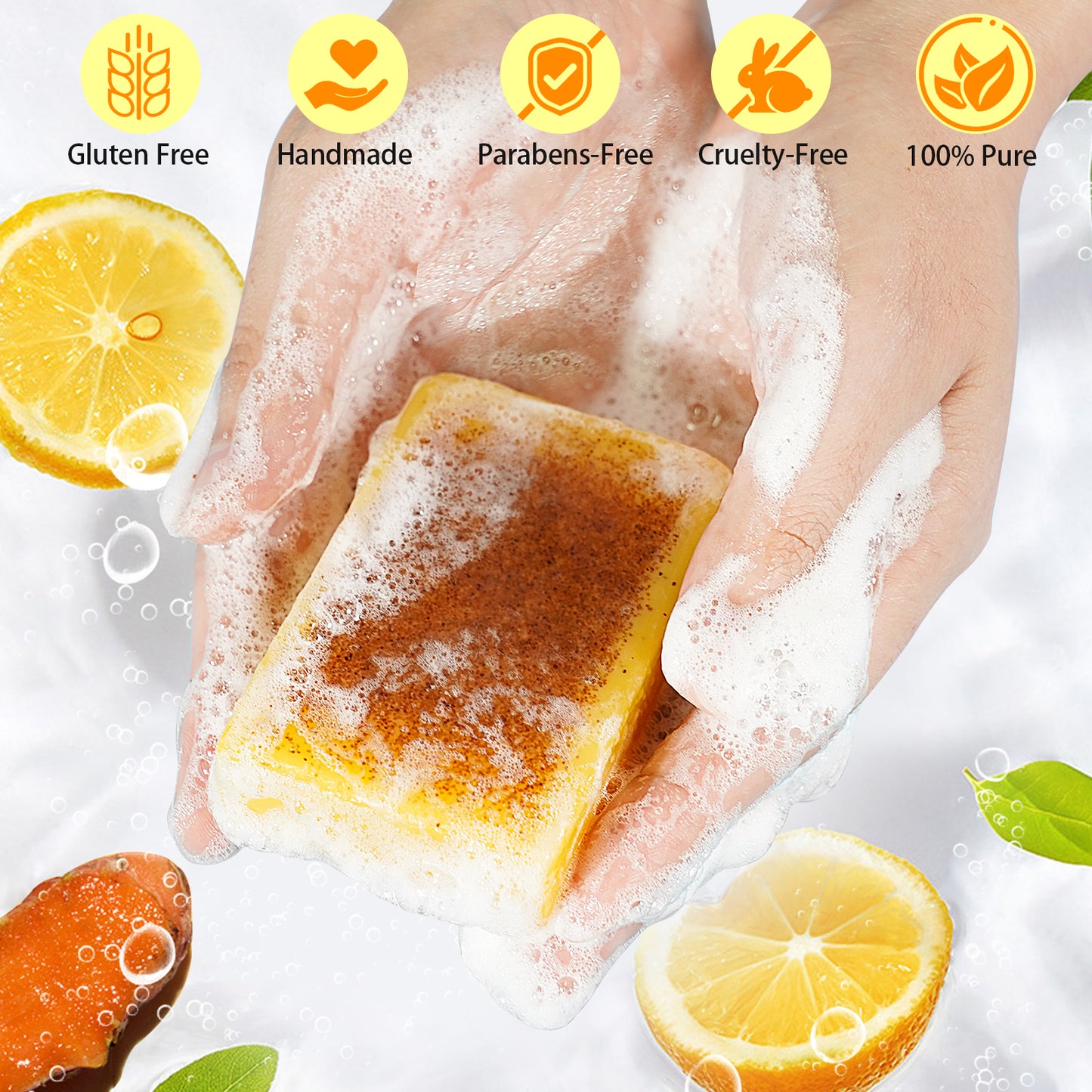 KIZENKA LEMON TURMERIC & KOJIC ACID SOAP