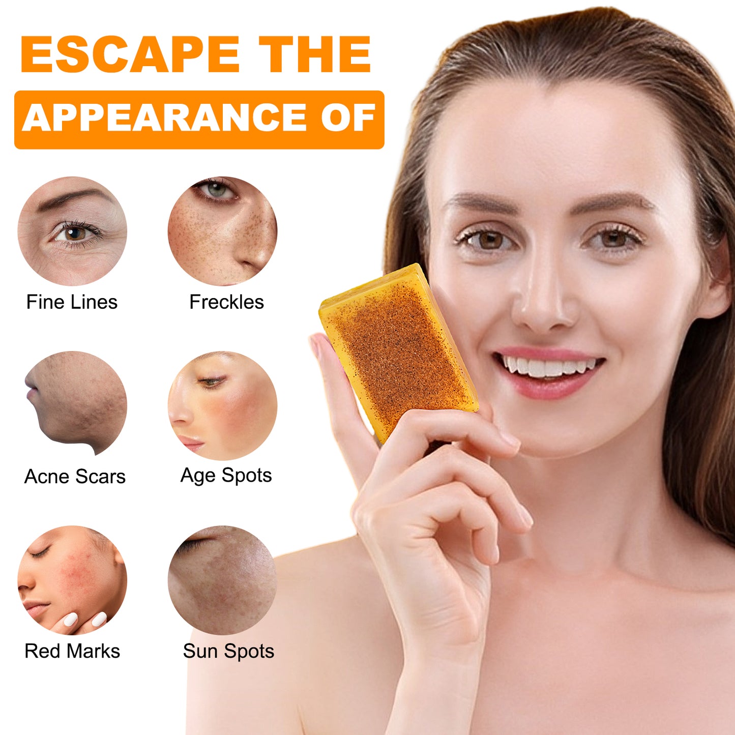 KIZENKA LEMON TURMERIC & KOJIC ACID SOAP