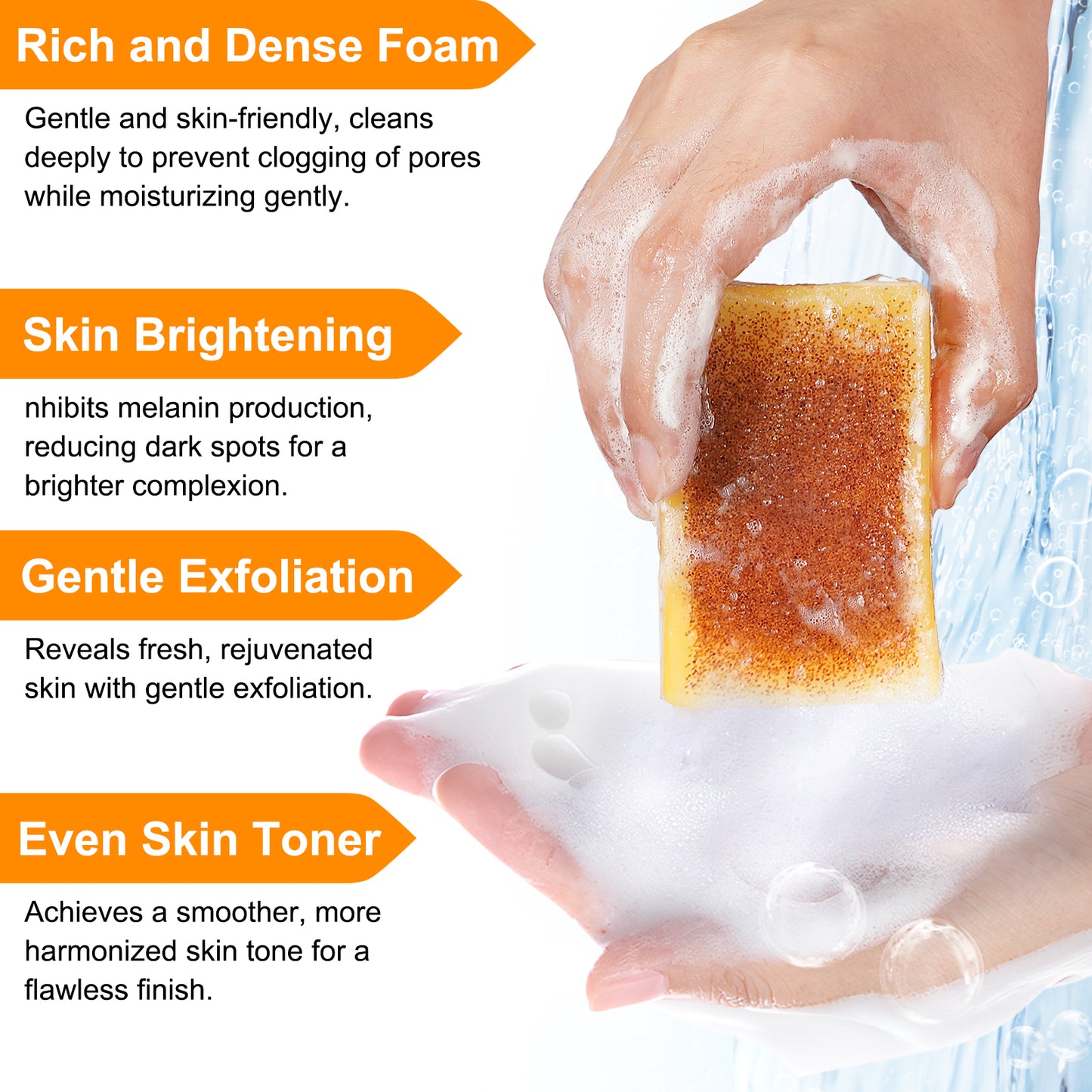 KIZENKA LEMON TURMERIC & KOJIC ACID SOAP