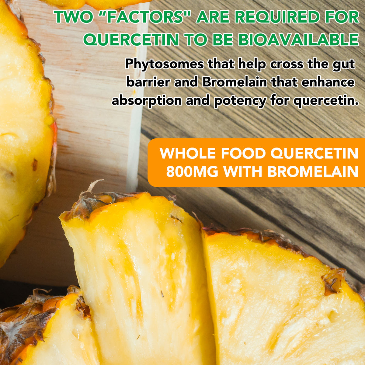 PureZiyang Quercetin With Bromelain Veggie Capsules