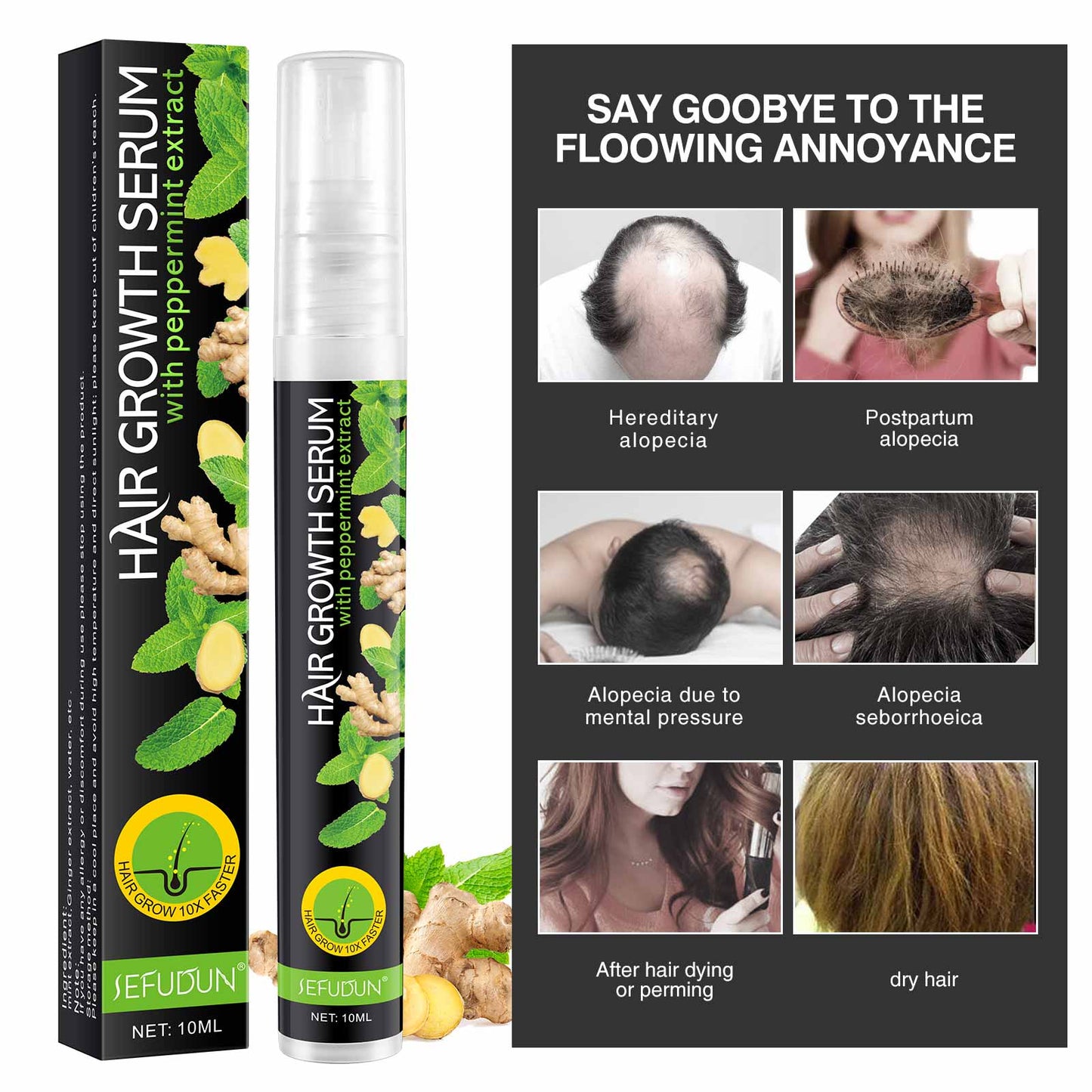 Sefudun Mint Hair Growth Serum