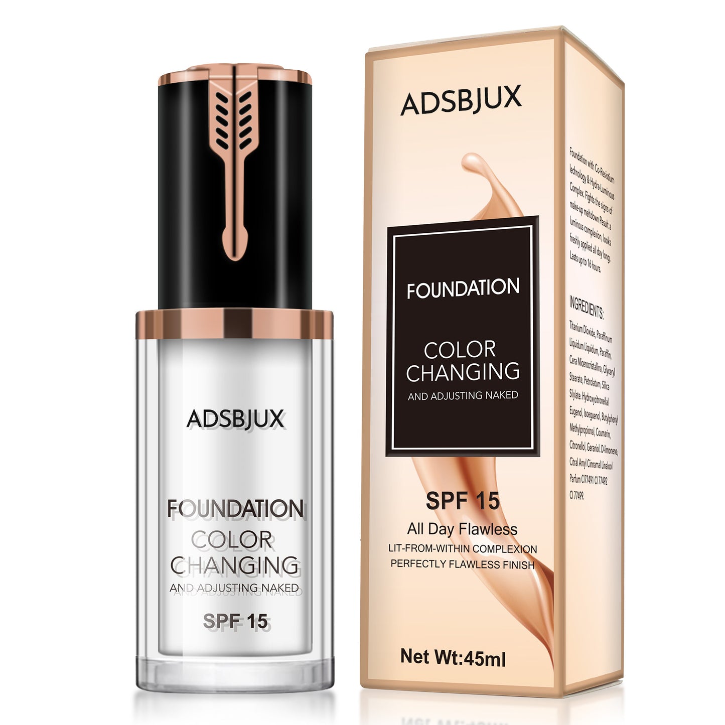 ADSBJUX FOUNDATION COLOR CHANGING SPF15