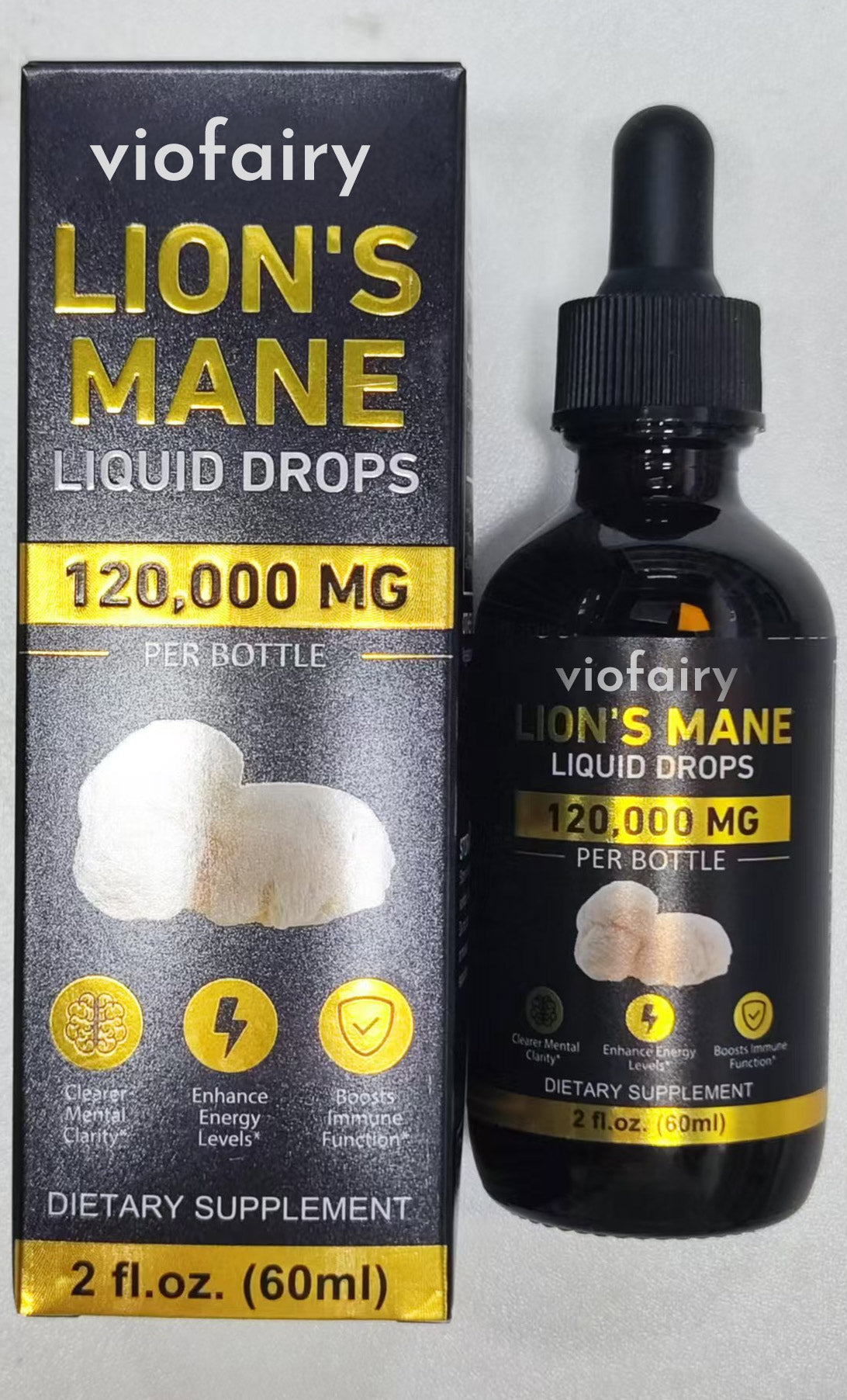 viofairy Lion's Mane Liquid Drops 120000 Mg