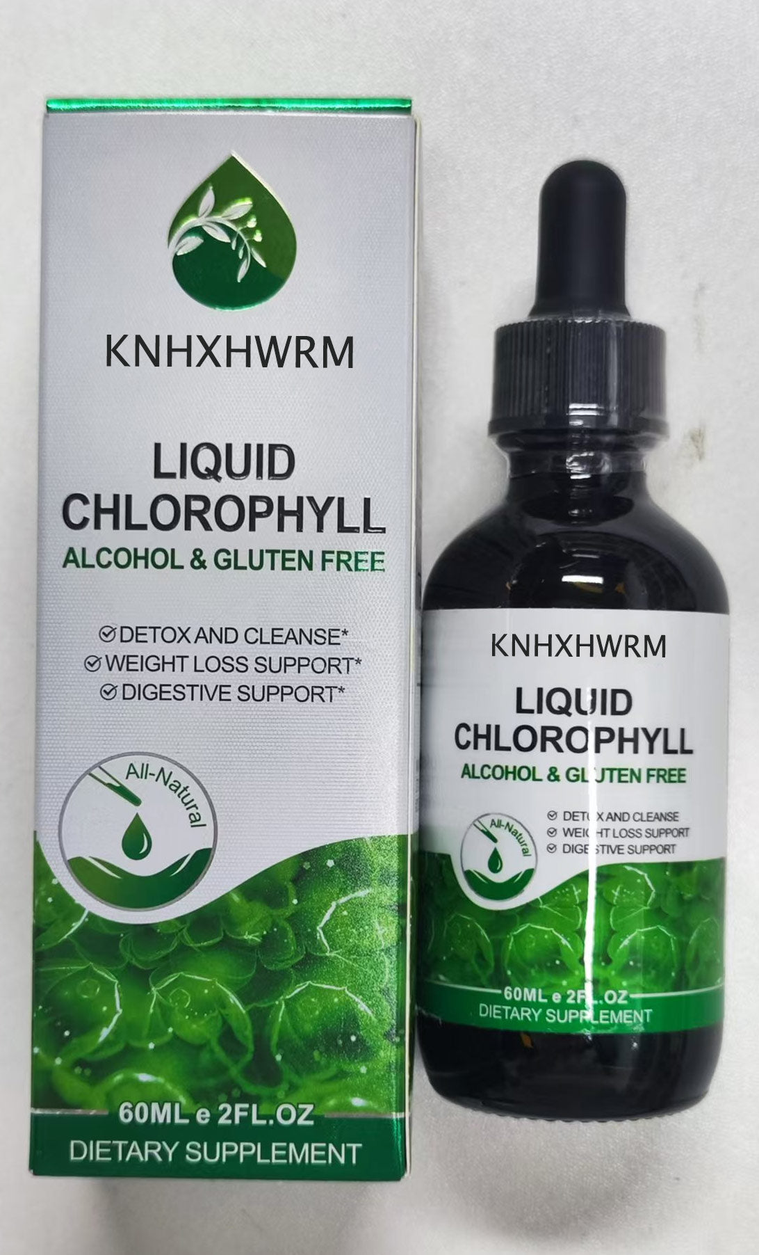 KNHXHWRM LIQUID CHLOROPHYLL ALCOHOL & GLUTEN FREE