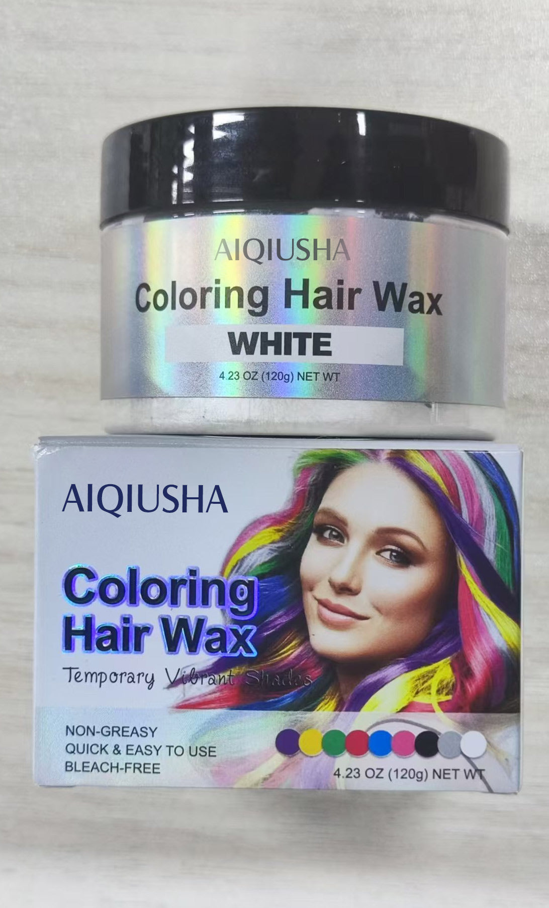 AIQIUSHA COLORING HAIR WAX WHITE