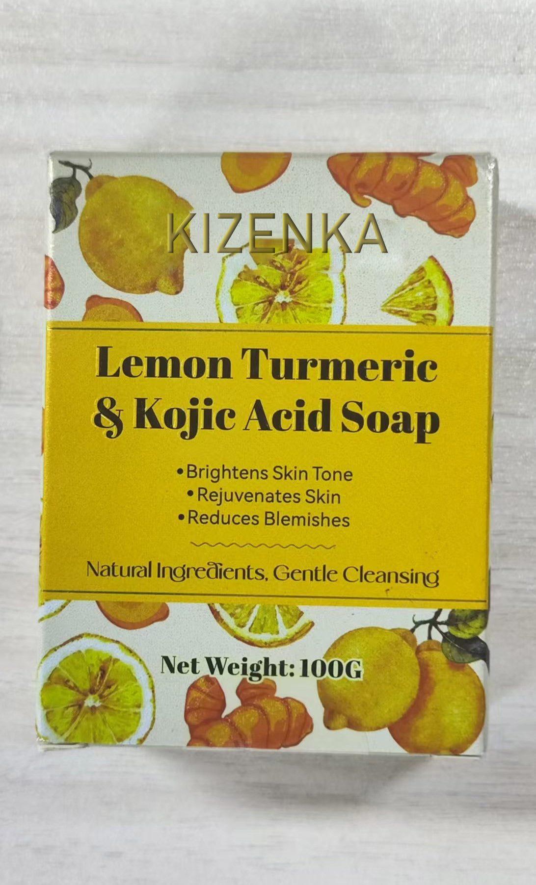 KIZENKA LEMON TURMERIC & KOJIC ACID SOAP