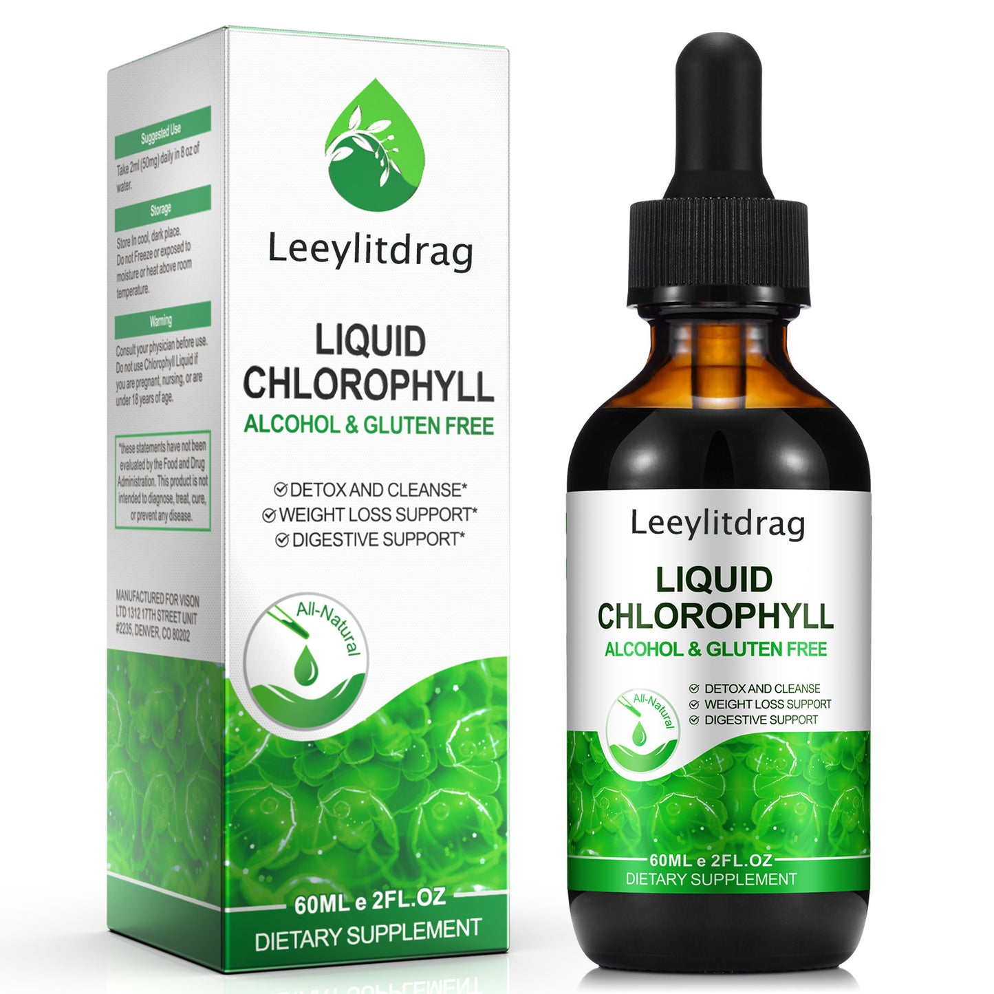 Leeylitdrag LIQUIDCHLOROPHYLL ALCOHOL & GLUTEN FREE