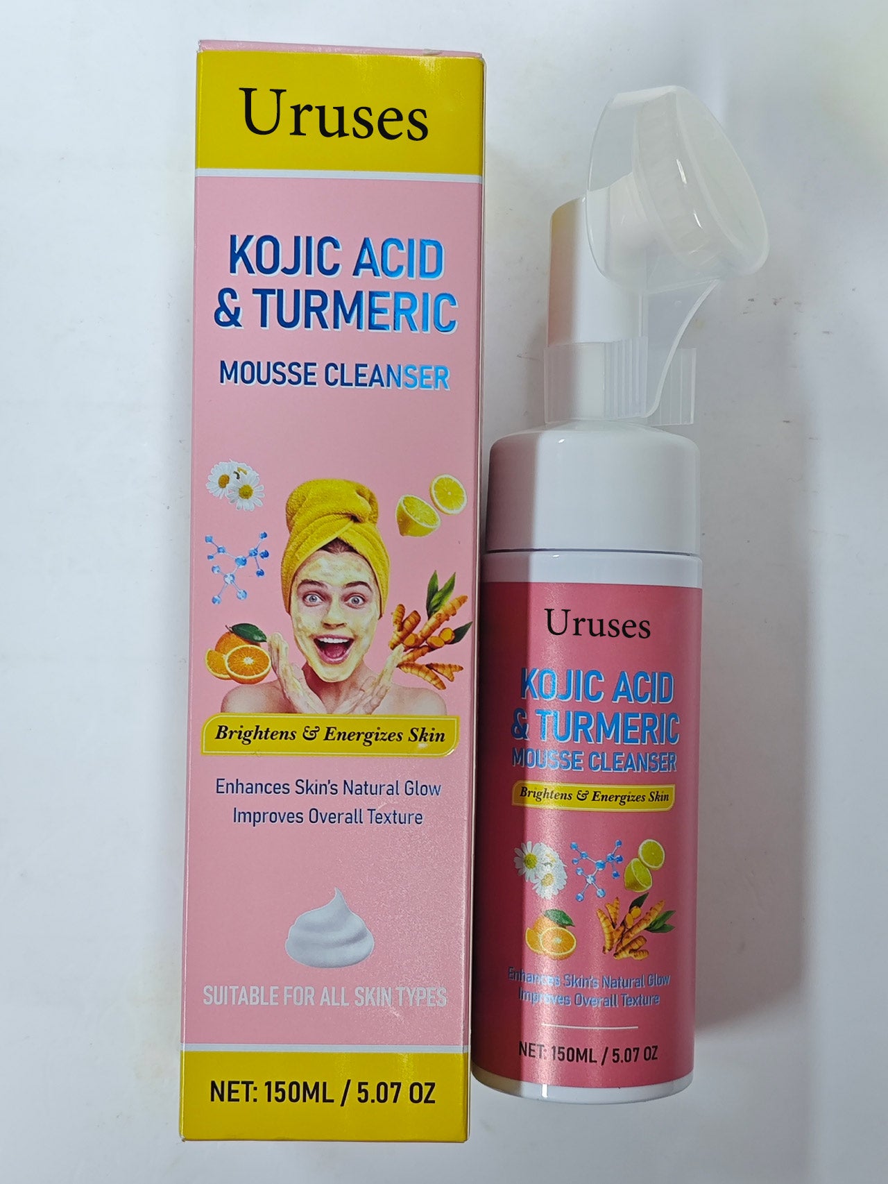 Uruses KOJIC ACID&TURMERICMOUSSE CLEANSER