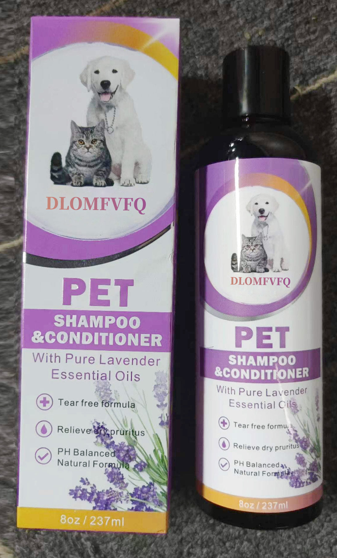 DLOMFVFQ PET SHAMPOO & CONDITIONER WITH PURE LAVENDER ESEENTIAL OIL