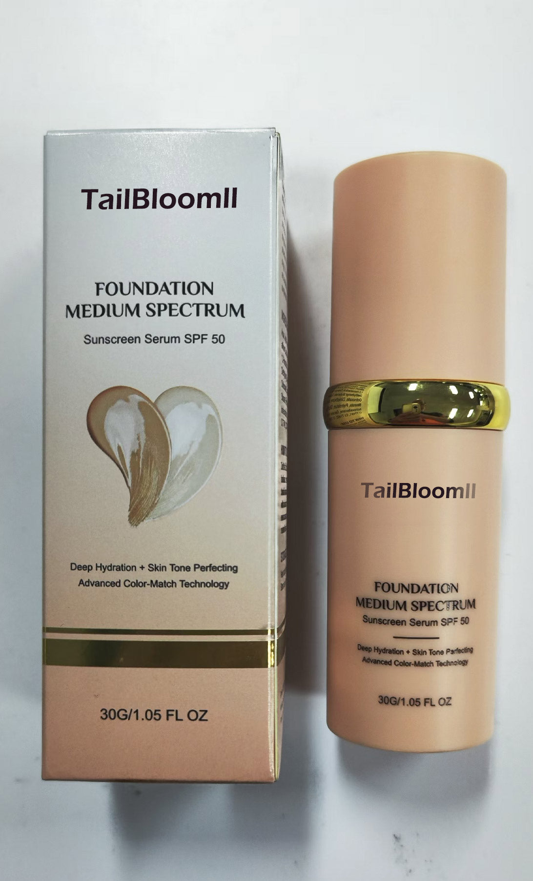 Tailbloomll Foundationmedium Spectrum Sunscreen Serum Spf 50