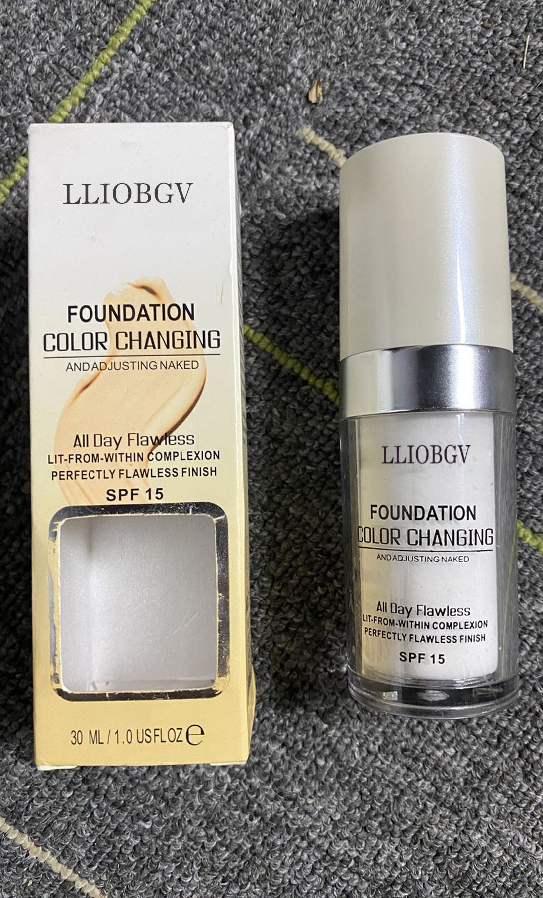LLIOBGV FOUNDATION COLOR CHANGING AND ADJUSTING NAKED