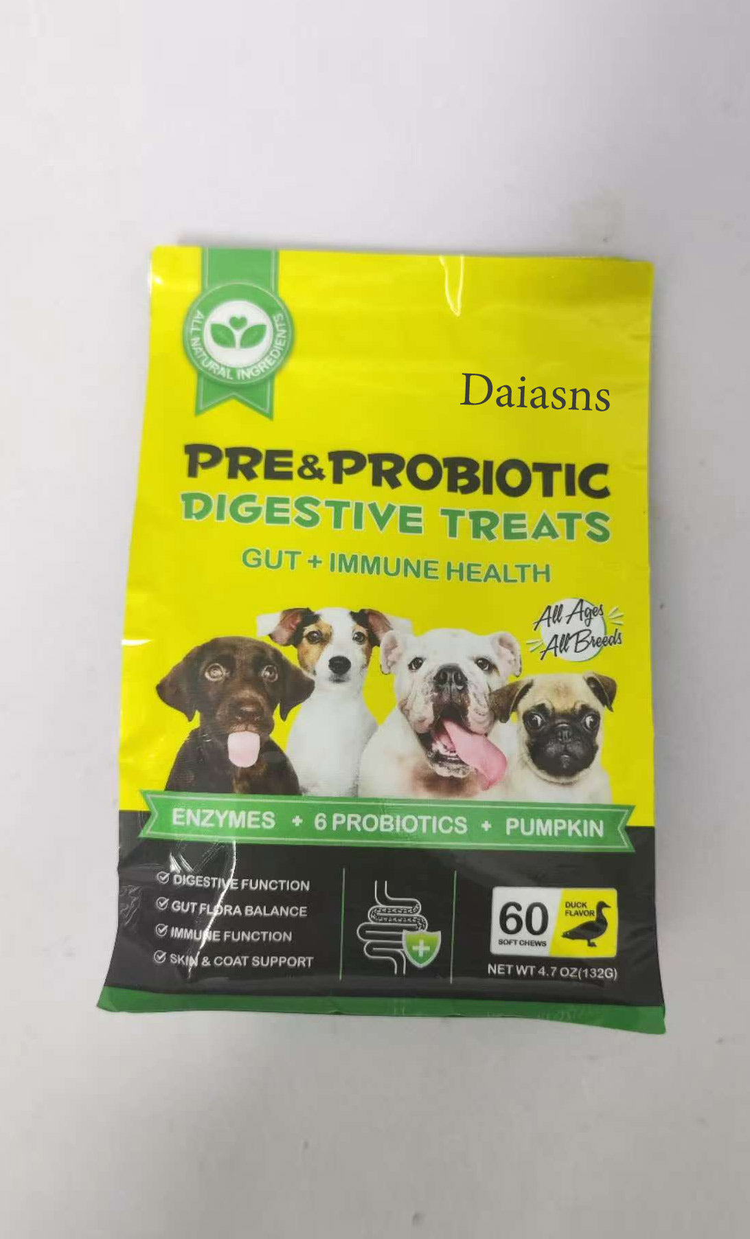 Daiasns PRE & PROBIOTIC DIGESTIVE TREATS GUT + IMMUNE HEALTH