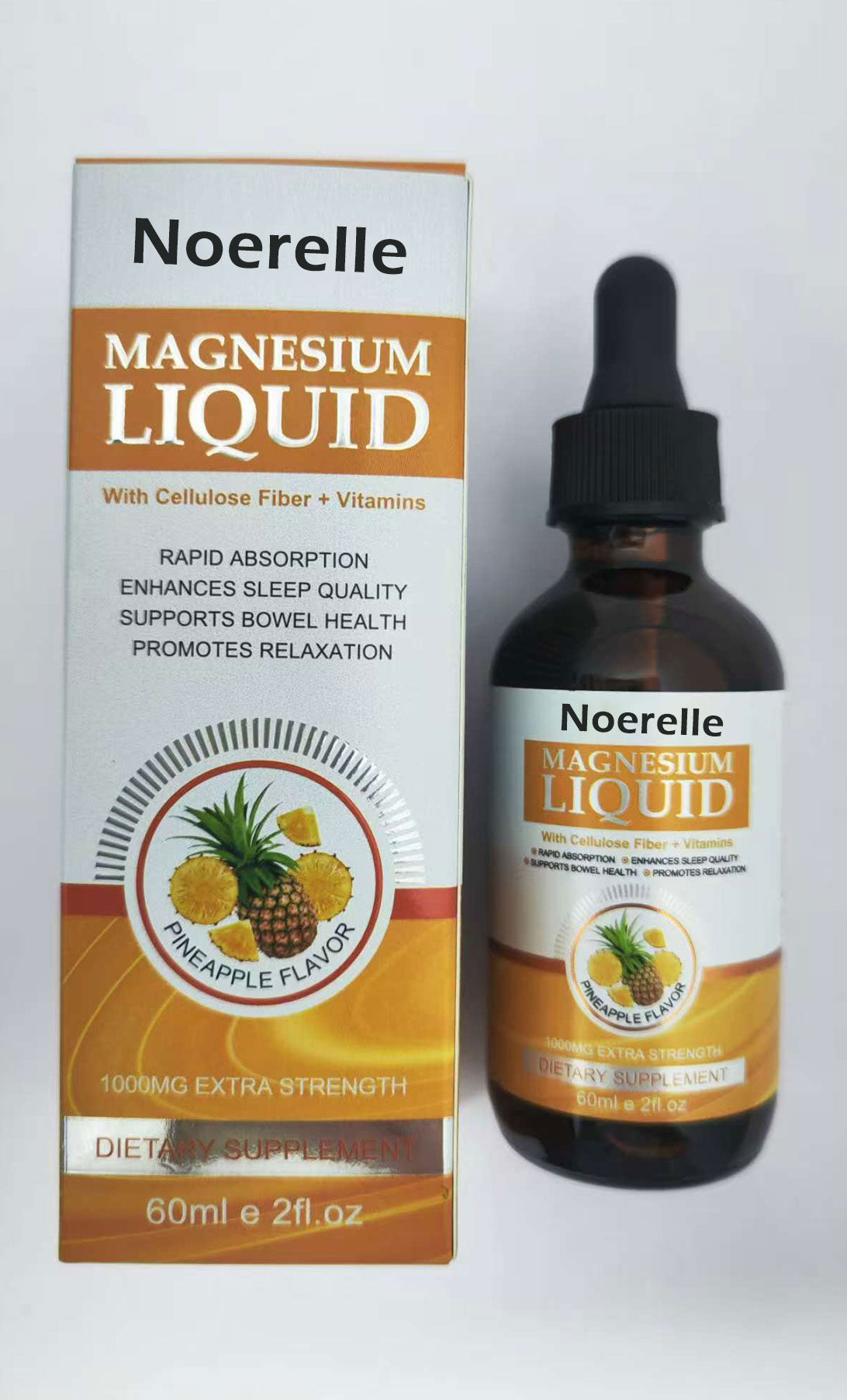 Noerelle MAGNESIUM LIQUID With Cellulose Fiber + Vitamins