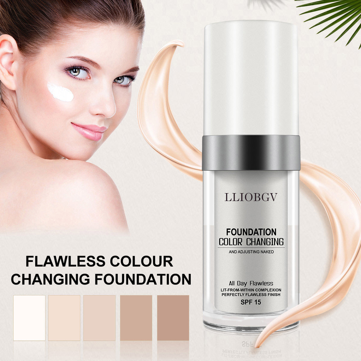 LLIOBGV FOUNDATION COLOR CHANGING AND ADJUSTING NAKED