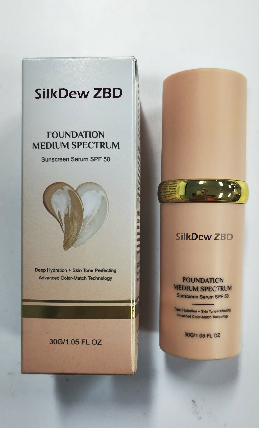 SilkDew ZBD FOUNDATION MEDIUM SPECTRUM SUNSCREEN SERUM SPF 50
