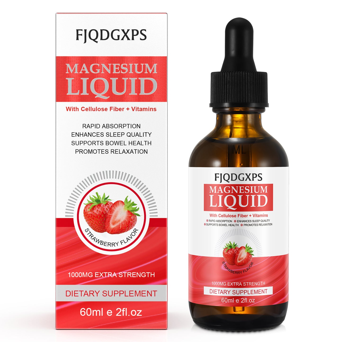 FJQDGXPS MAGNESIUM LIOUID With Cellulose Fiber + Vitamins