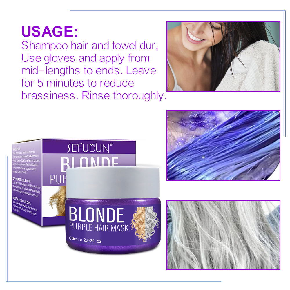 Sefudun Blonde Purple Hair Mask