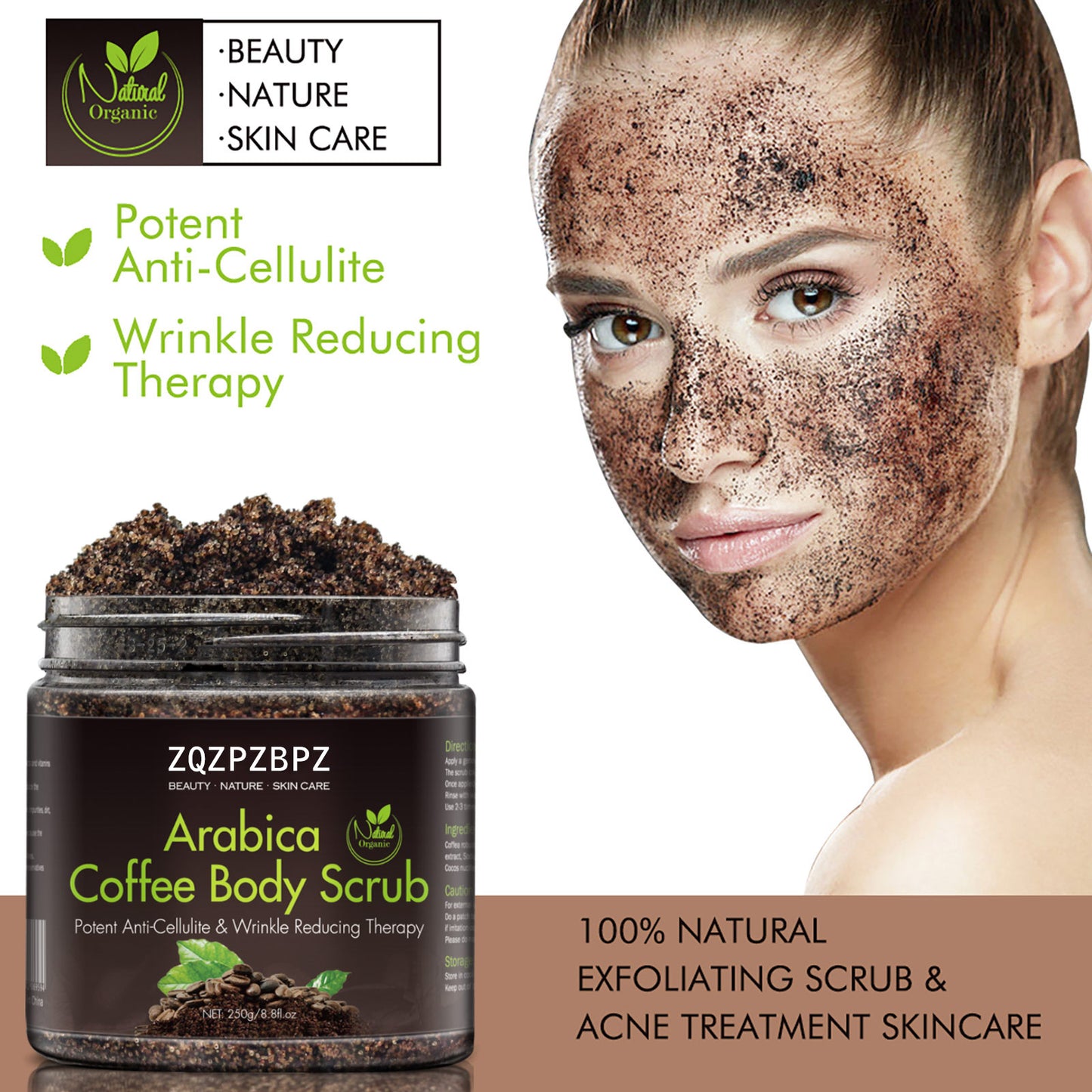 ZQZPZBPZ Arabica Coffee Body Scrub