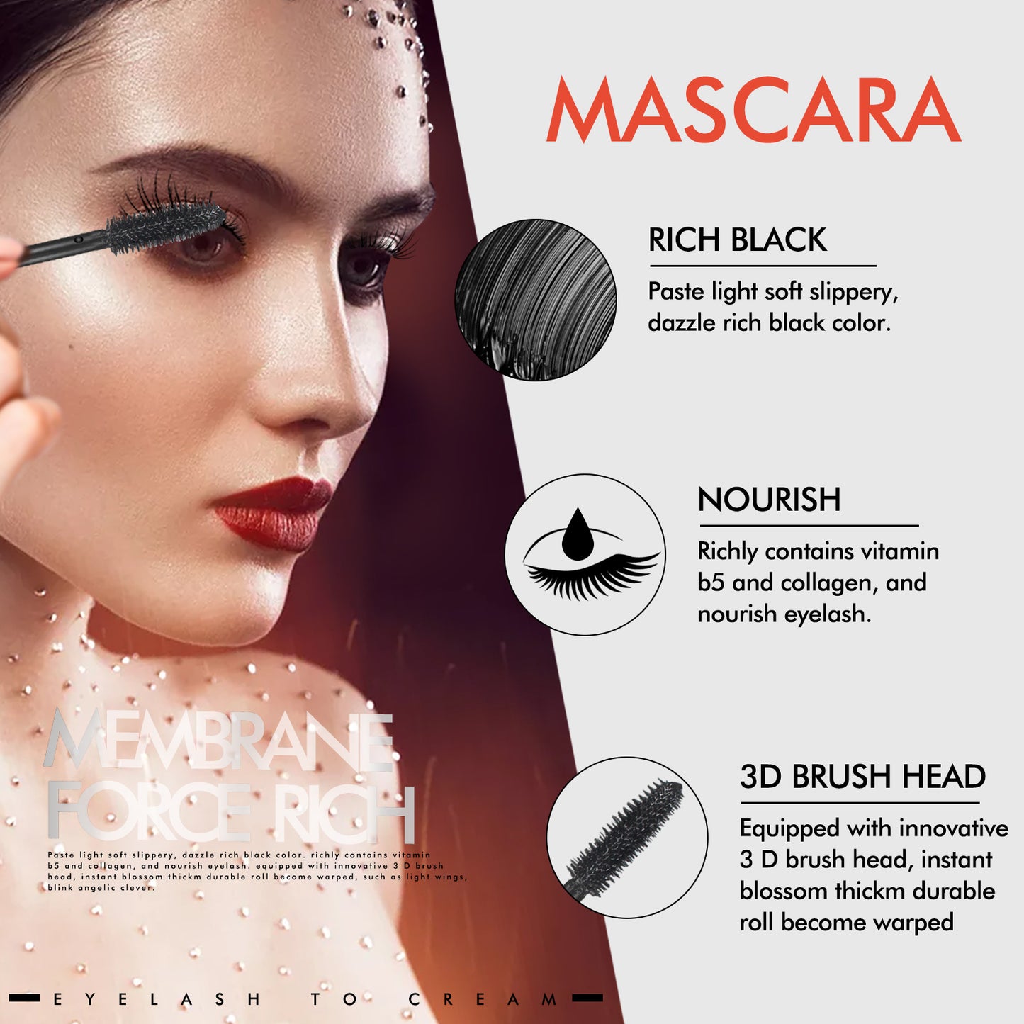 VTTDRMZQ SUPER LONG MAGIC MASCARA BIG EYES