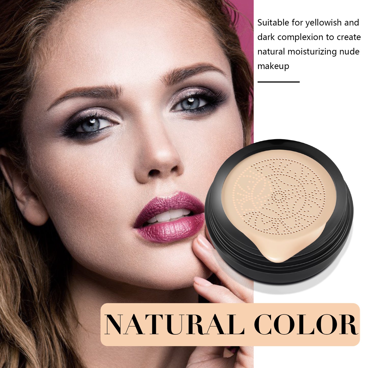 herlosfeel Mushroom Head Air Cushion CC Cream, BB Cream Foundation