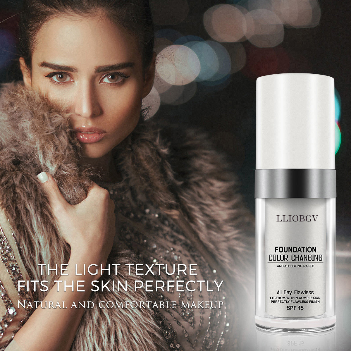 LLIOBGV FOUNDATION COLOR CHANGING AND ADJUSTING NAKED