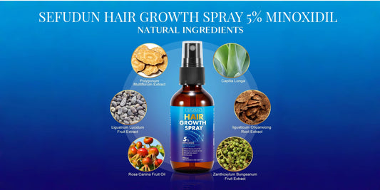 Regrow Your Confidence: Discover SEFUDUN Hair Growth Spray with 5% Minoxidil