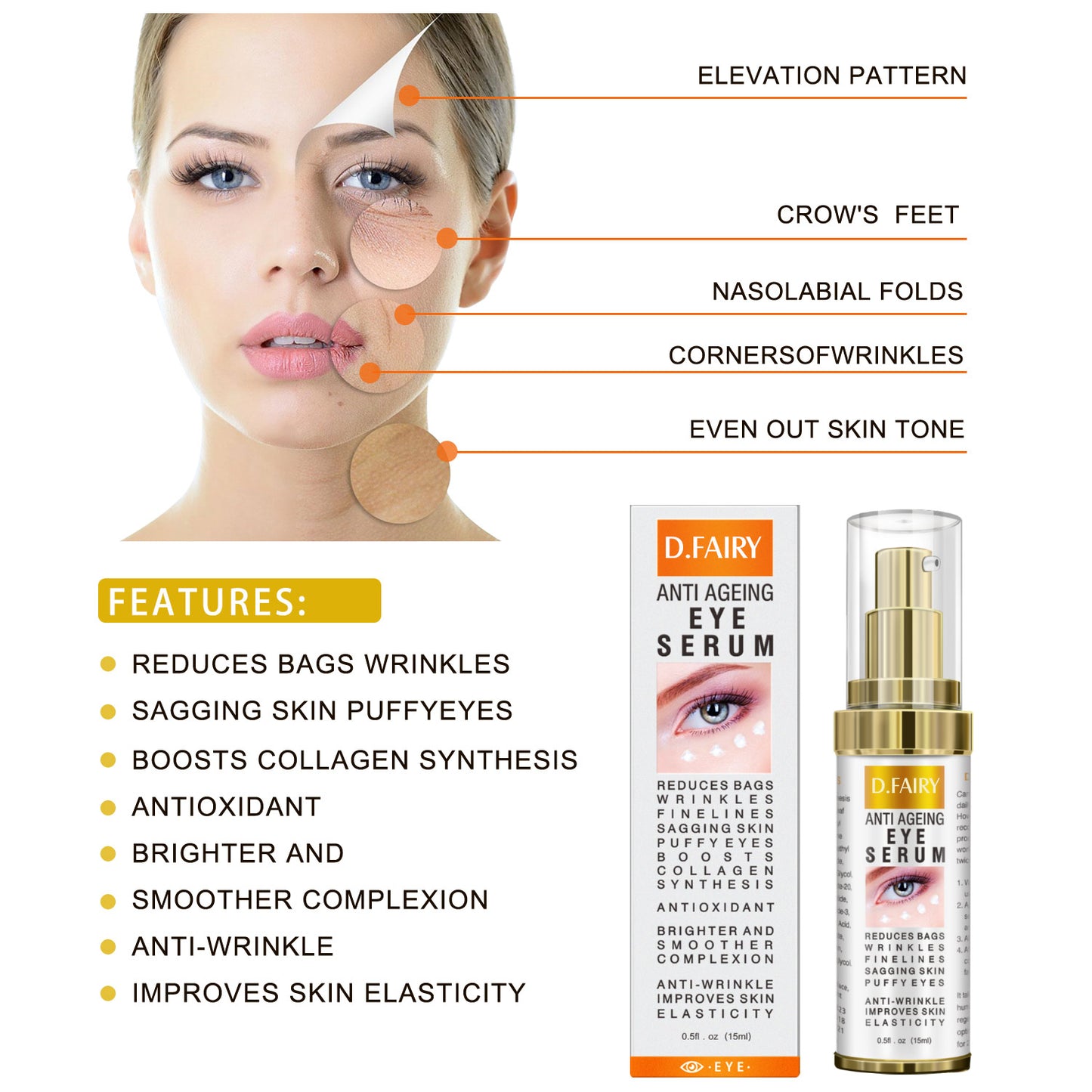 D.FAIRY ANTI AGEING EYE SERUM 15ml