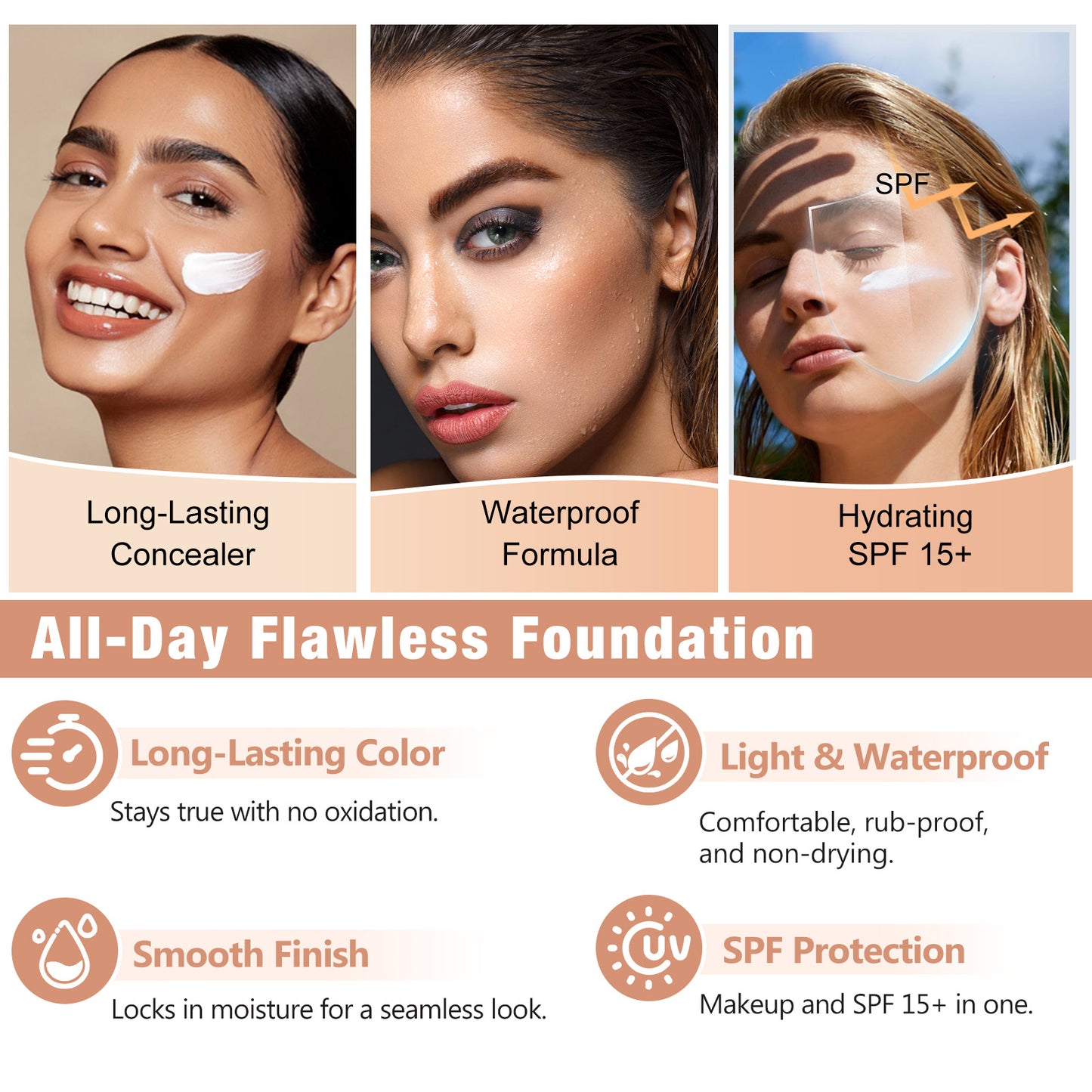 Sindgfgam Foundation Color Changing And Adjusting Naked