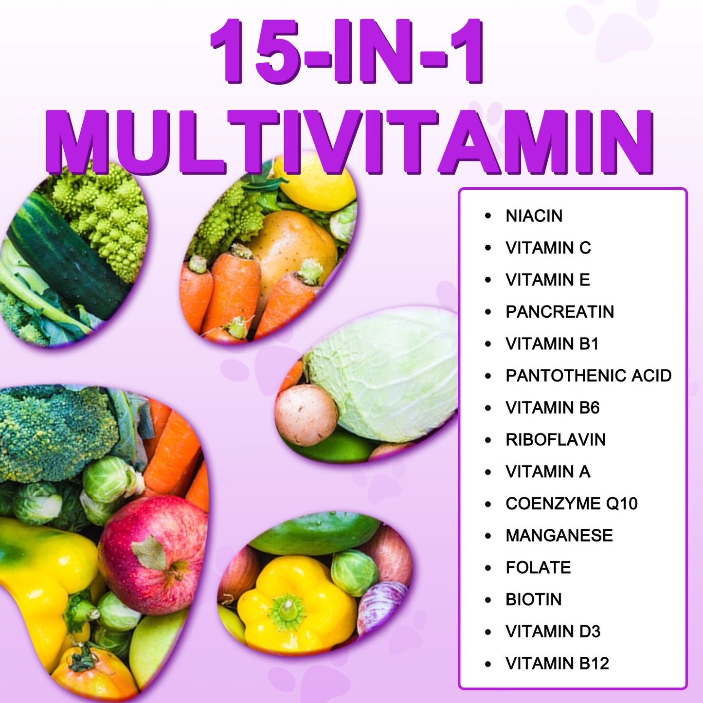 MIANZIPUL 15 in 1 MULTIVITAMIN For All Dogs