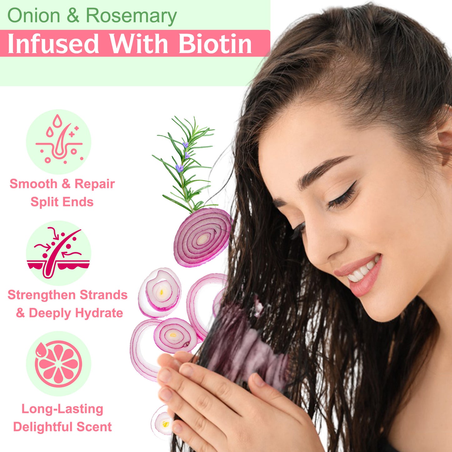 UOCASI Onion & Rosemary Hair Treatment Infused With Biotin