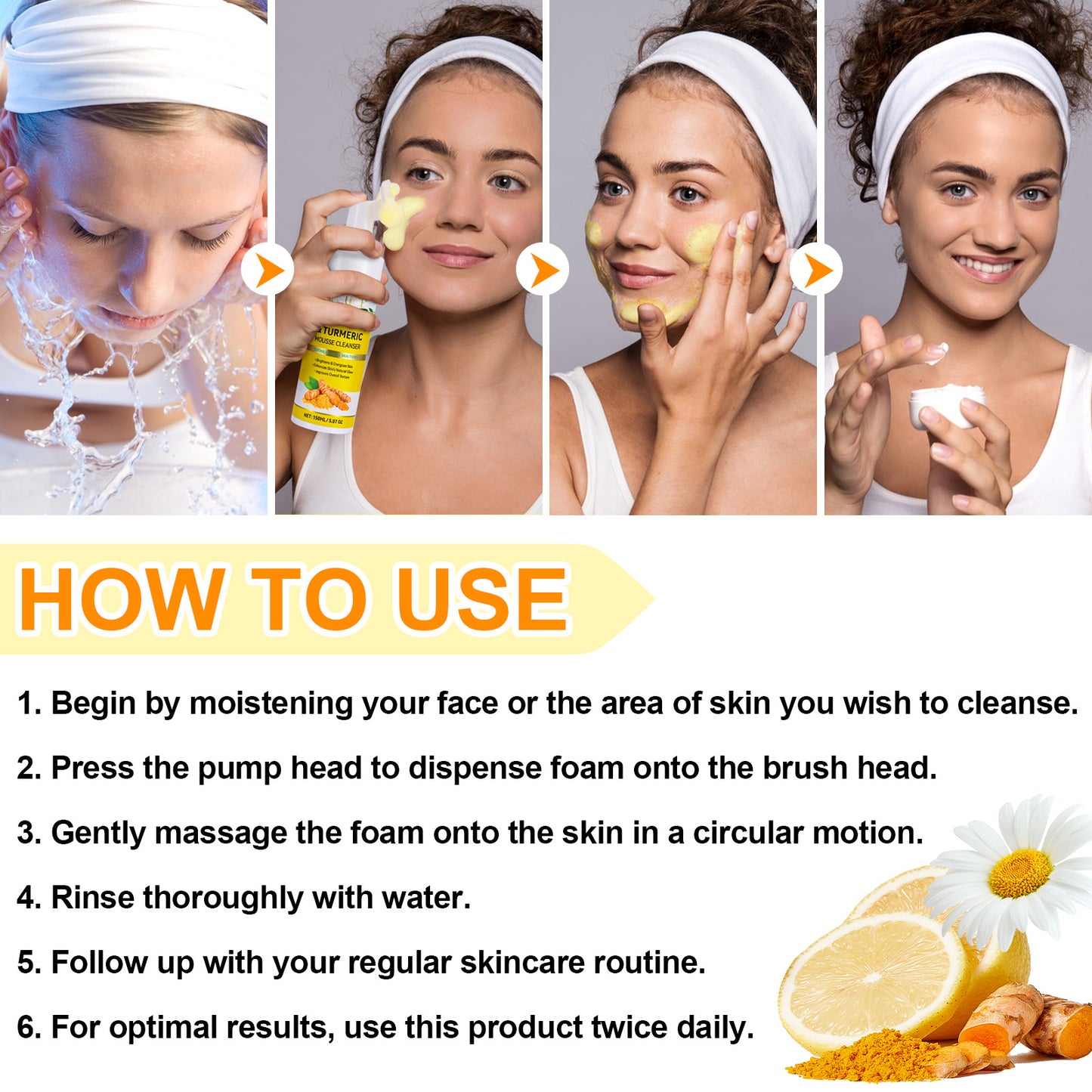 ELBBUB KOJIC ACID & TURMERIC MOUSSE CLEANSER
