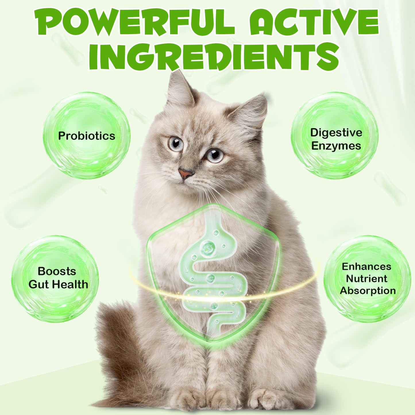 uxzftpzr 3-in-1 PROBIOTIC For Cats