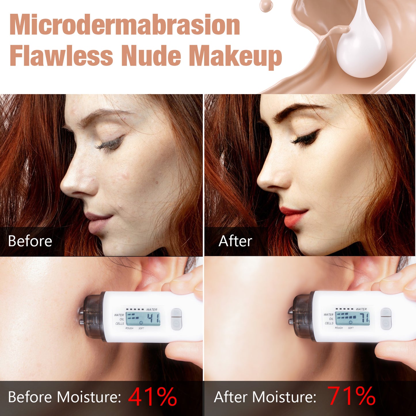 Sindgfgam Foundation Color Changing And Adjusting Naked