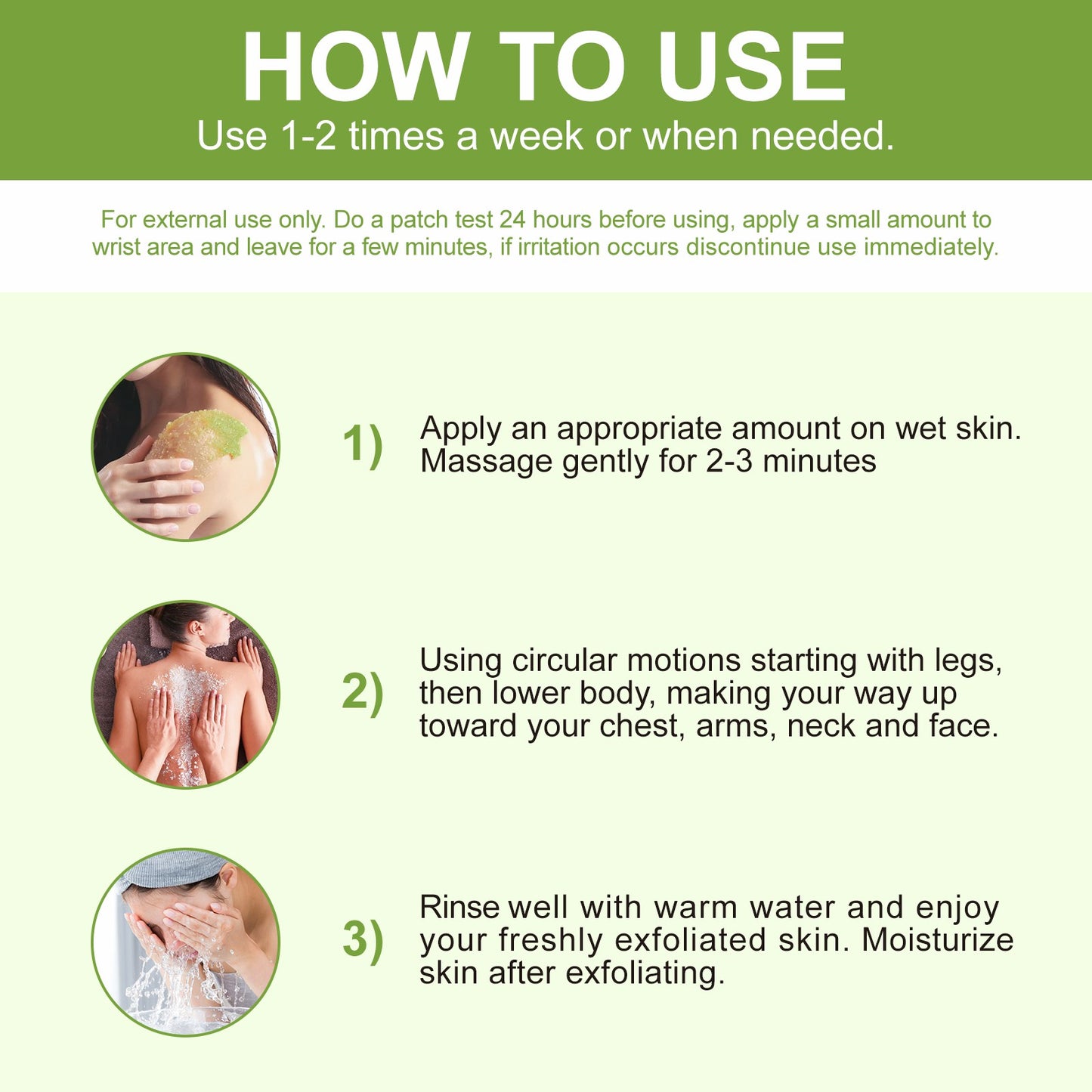 IFUDOIT Matcha body Scrub