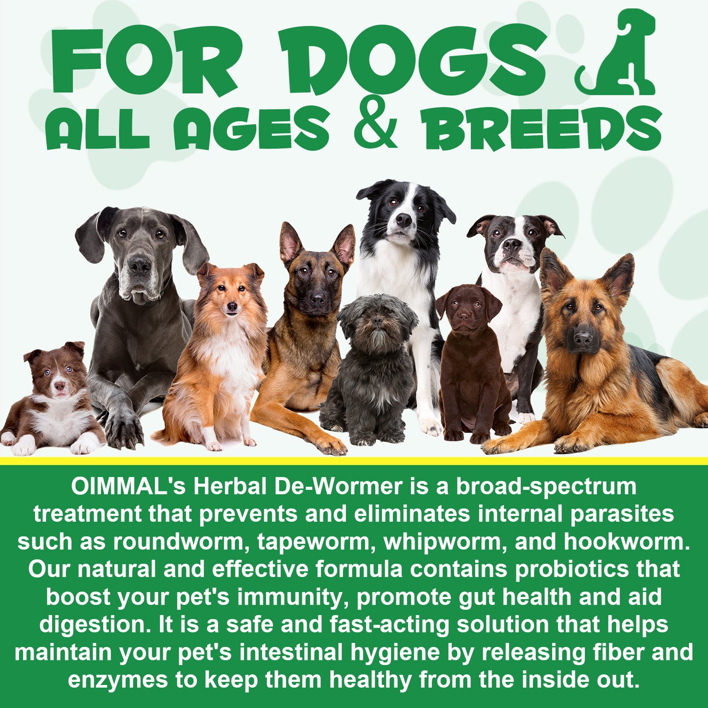 crbjvxjw HERBAL DE-WORMER with probiotics  For Dogs