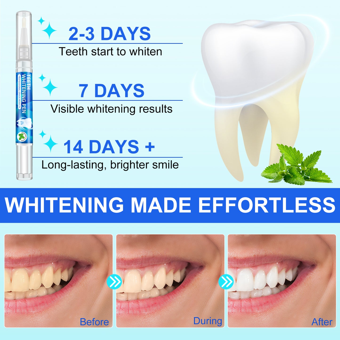 Teeth whitening pen, Teeth cleaning tools, Deep Cleans Mouth- Easy to Use Dental Pen- Great for Home And Travel-, Tooth whitening,