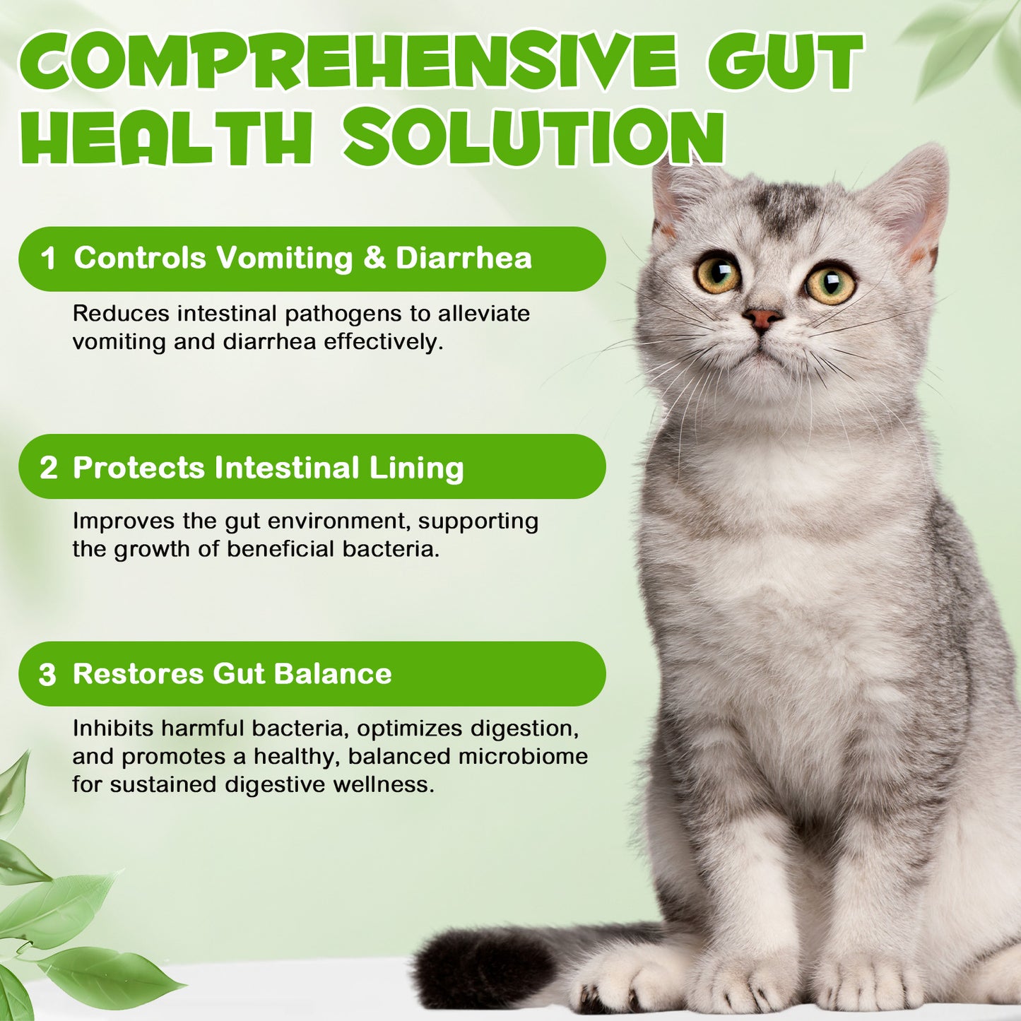 VXdNShXD 3-in-1 PROBIOTIC For Cats