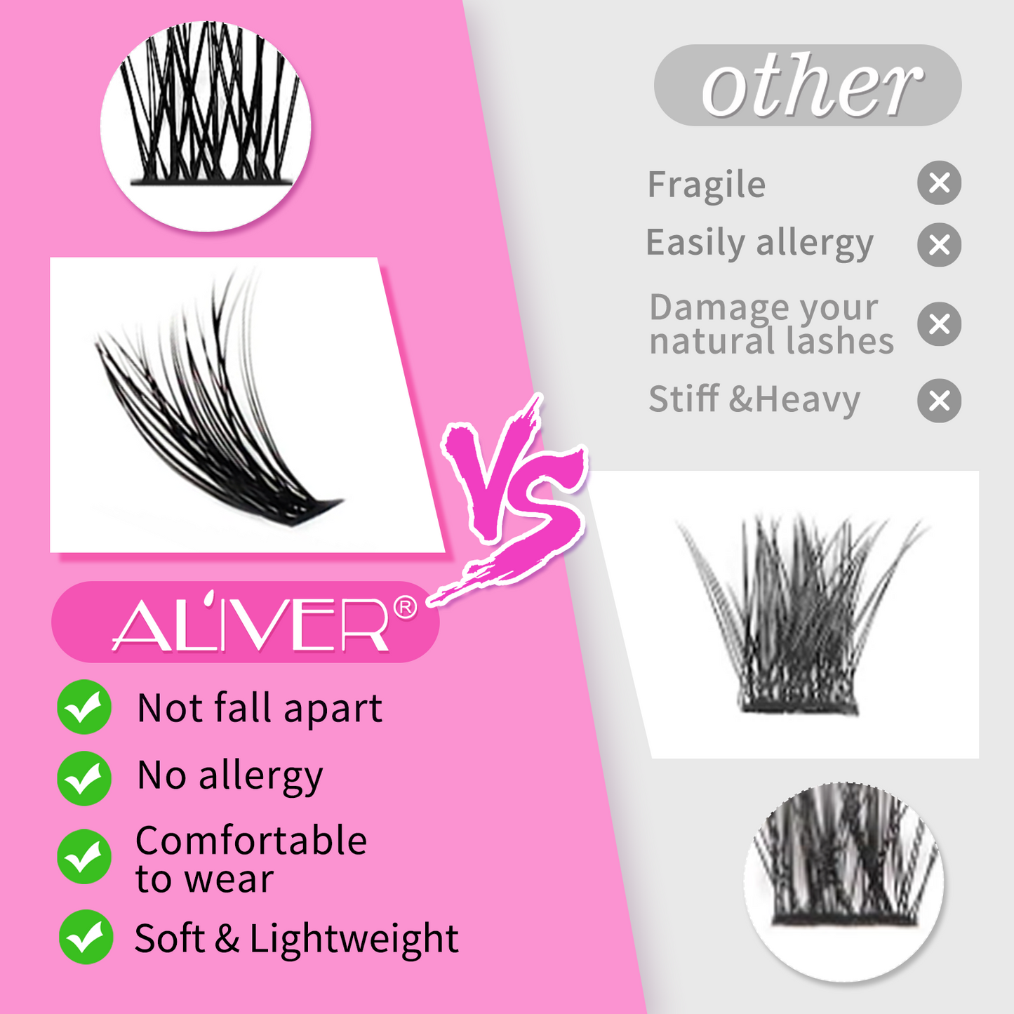 Uruses Individual Cluster Lashes
