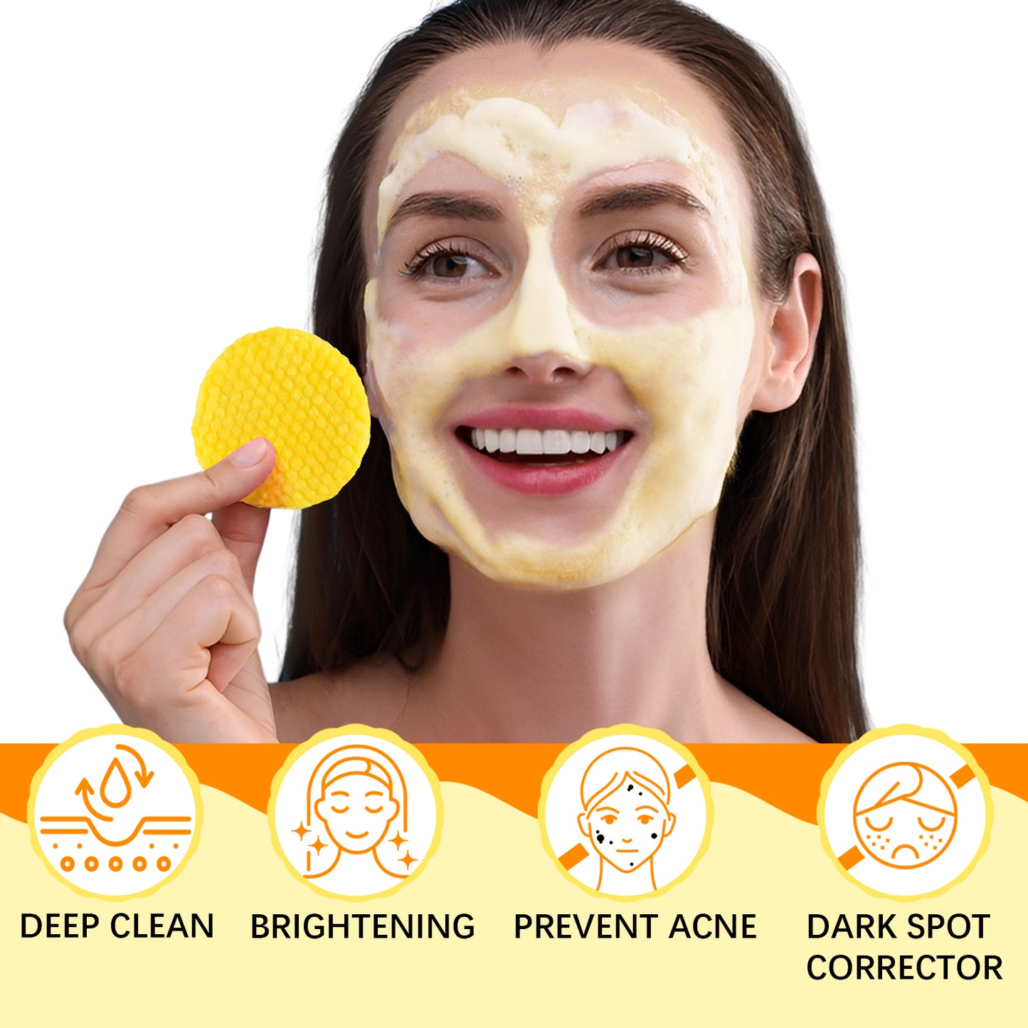 KIZENKA KOJIC ACID & TURMERIC CLEANSING PADS