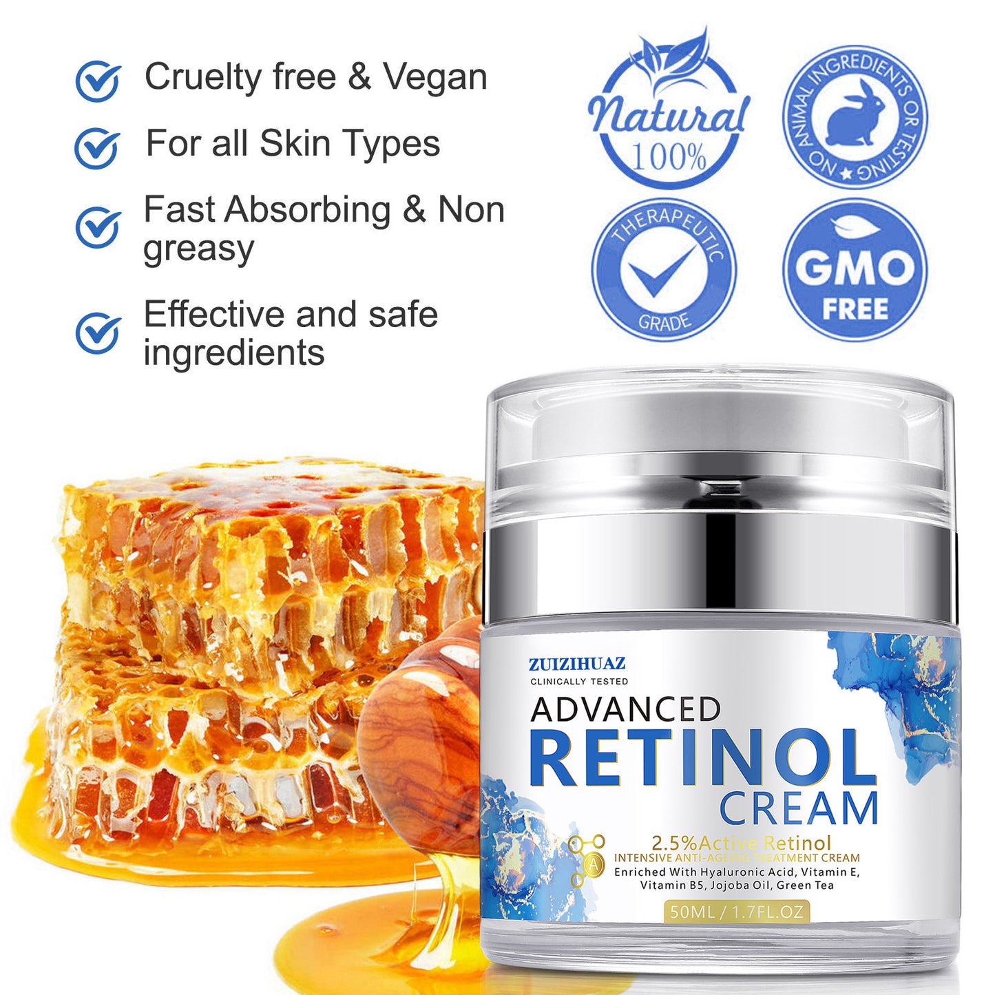 ZUIZIHUAZ Advanced Retinol Cream – Hydrating Anti