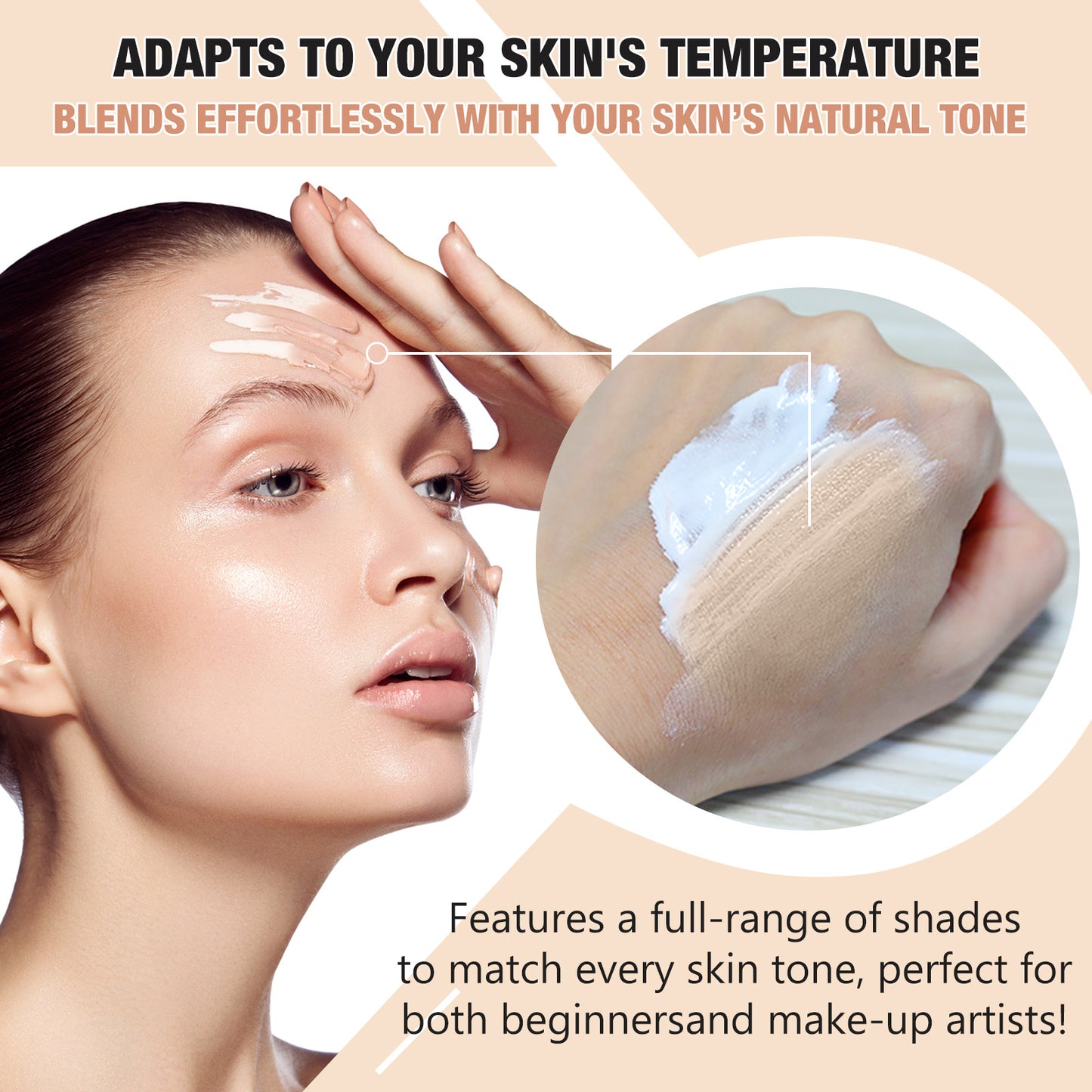 Sindgfgam Foundation Color Changing And Adjusting Naked