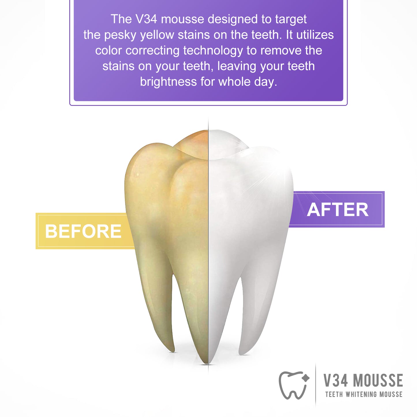 sefudun V34 MOUSSE TEETH WHITENING