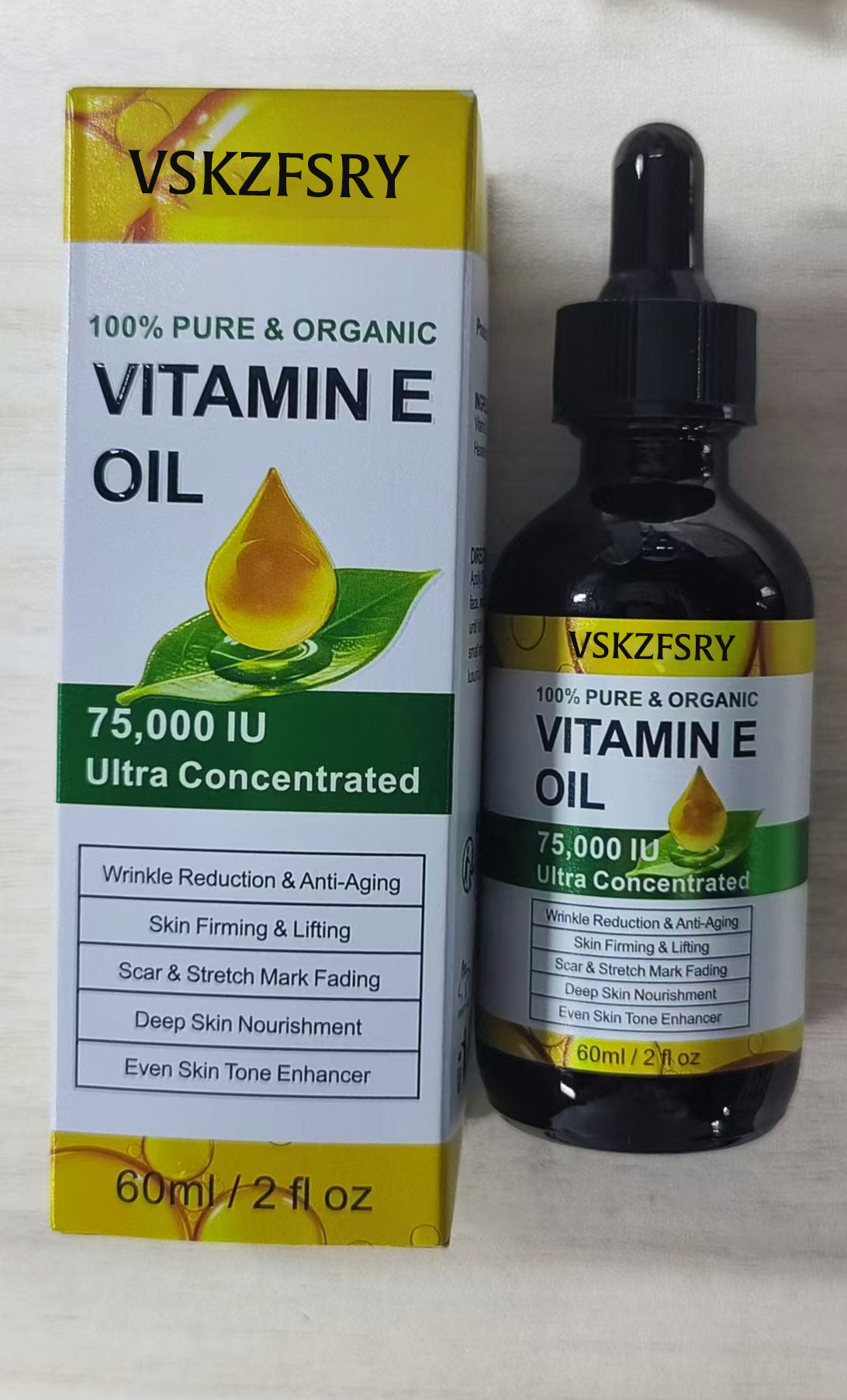 VSKZFSRY 100% PURE & ORGANIC VITAMIN E OIL