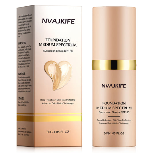 NVAJKIFE FOUNDATION MEDIUM SPECTRUM Sunscreen Serum SPF 50