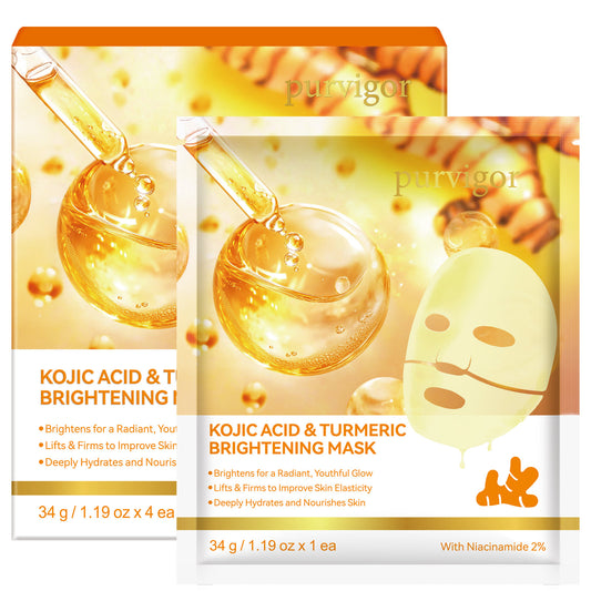 purvigor KOJIC ACID &TURMERIC BRIGHTENING MASK