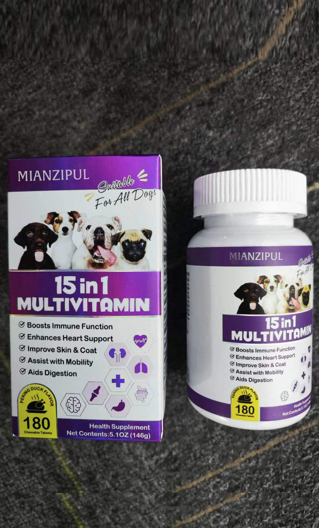 MIANZIPUL 15 in 1 MULTIVITAMIN For All Dogs