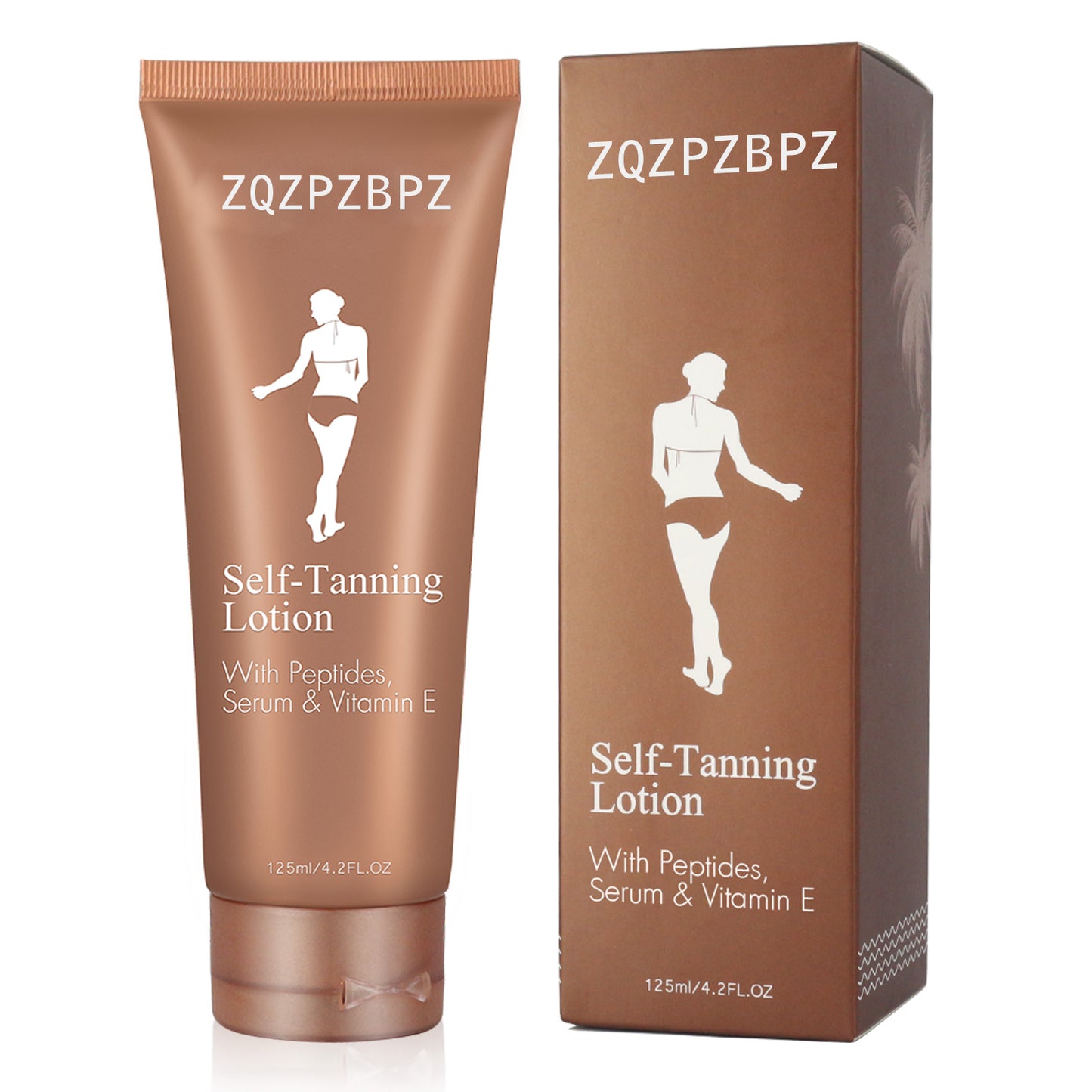 ZQZPZBPZ Self-Tanning Lotion With Peptides,Serum & Vitamin E