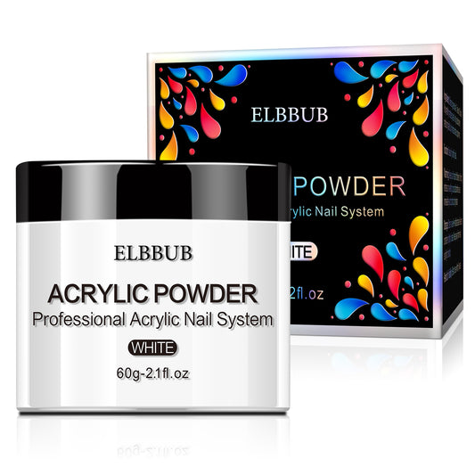 ELBBUB ACRYLIC POWDER Professional Acrylic Nail System WHITE